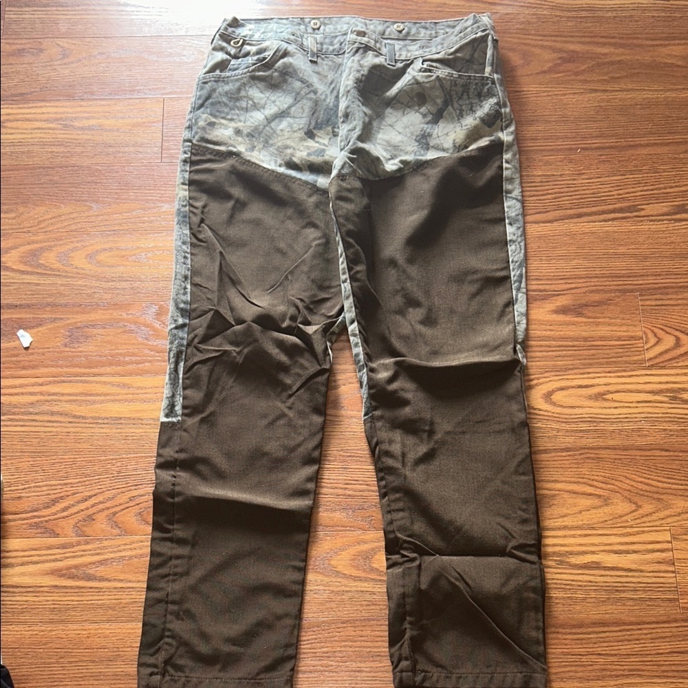 Wrangler Rugged Wear Brush Guard Water Resistant Camouflage & Brown Pants 40x34 - Picture 1 of 8